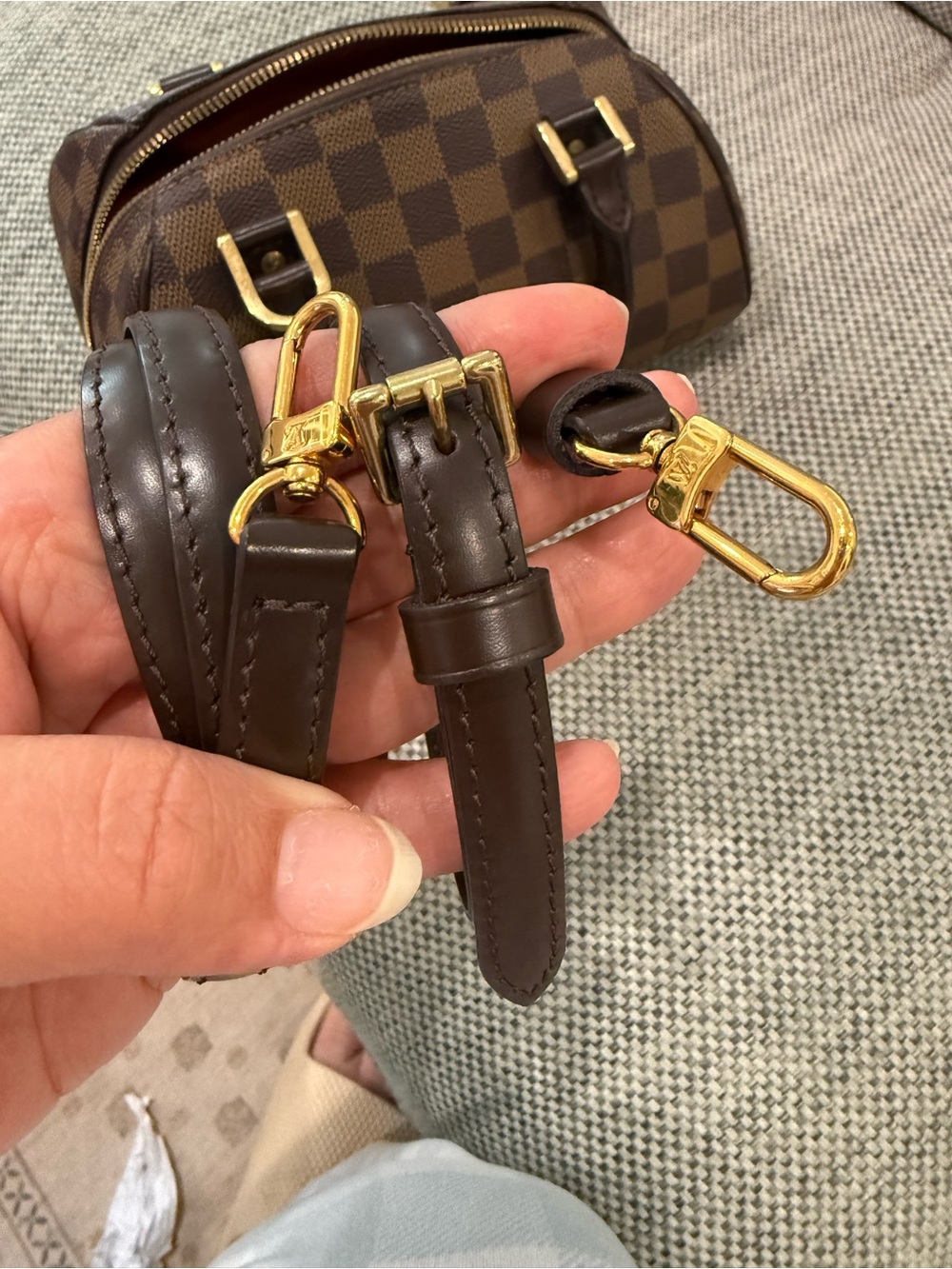 Authentic Louis Vuitton strap .
